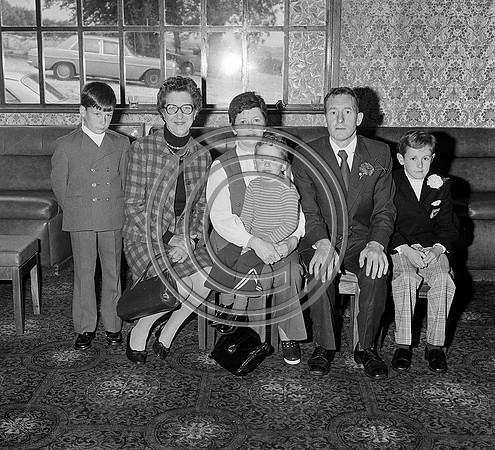 Family at Lacey wedding Tralee 1974